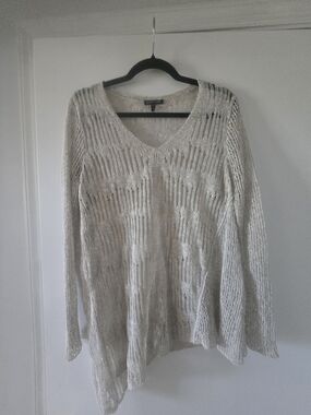 Eileen Fisher Open Weave Top - Light Beige ..Medium